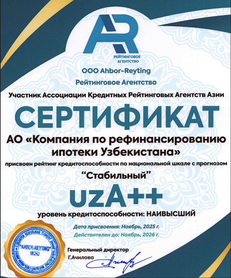 uzA++ Ahbor reyting - 2025y.