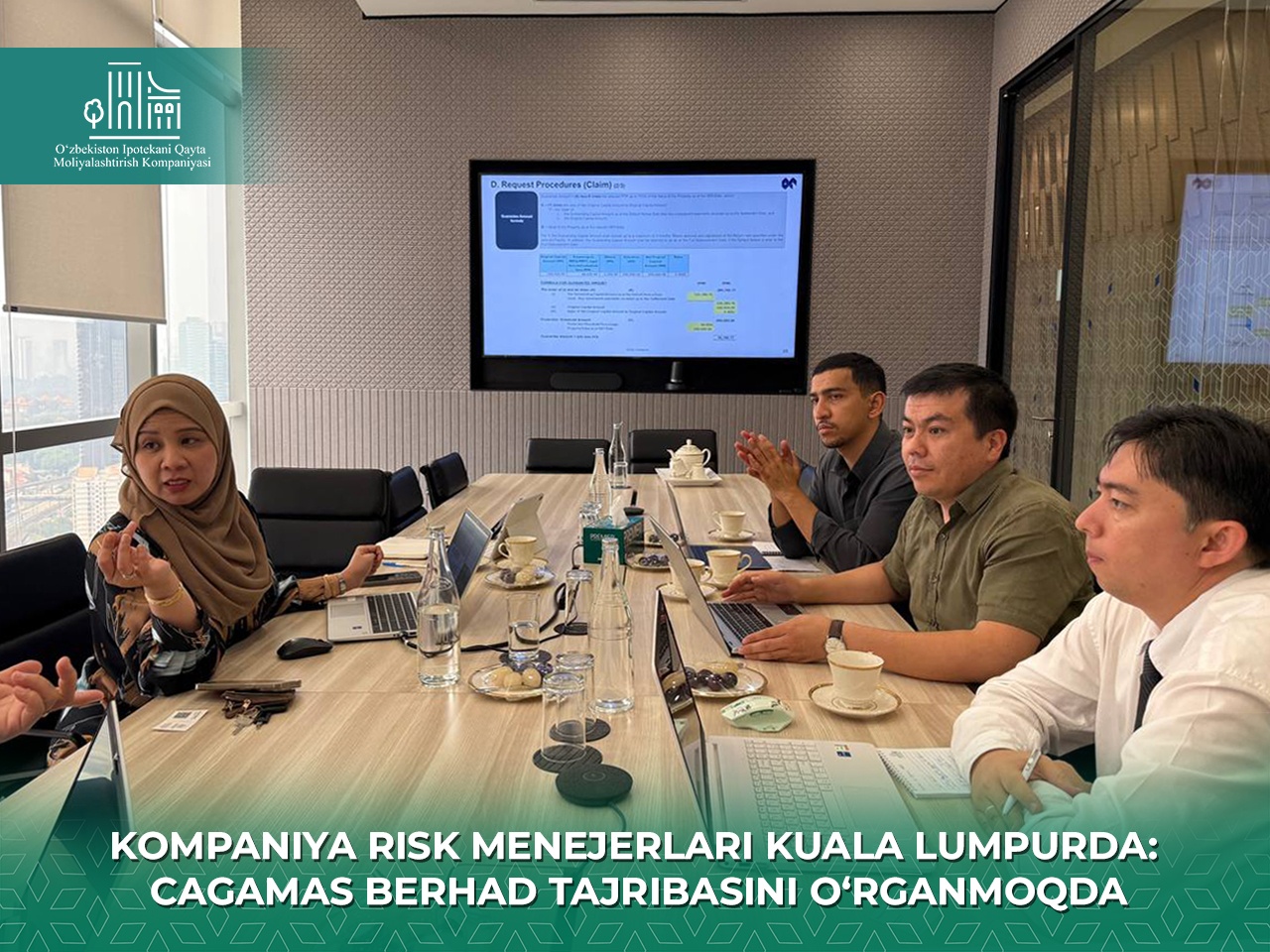 Kompaniya Risk Menejerlari Kuala Lumpurda: Cagamas Berhad Tajribasini O‘rganmoqda.
