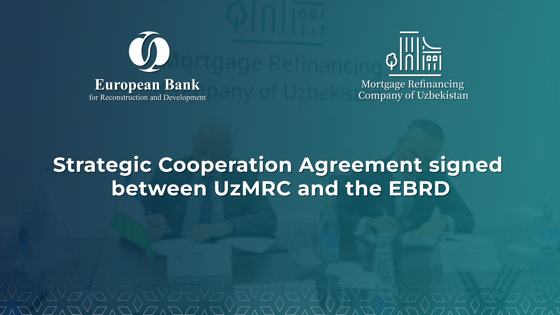 Strategic Cooperation Agreement signed between UzMRC and the EBRD.
