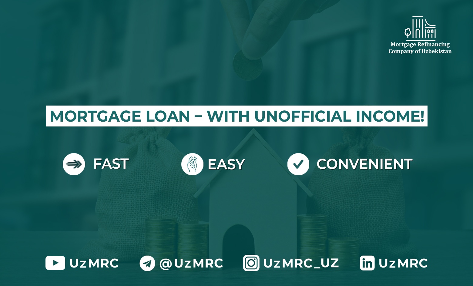 Starting from today, the Company has initiated the refinancing of mortgage loans granted to clients with informal income.