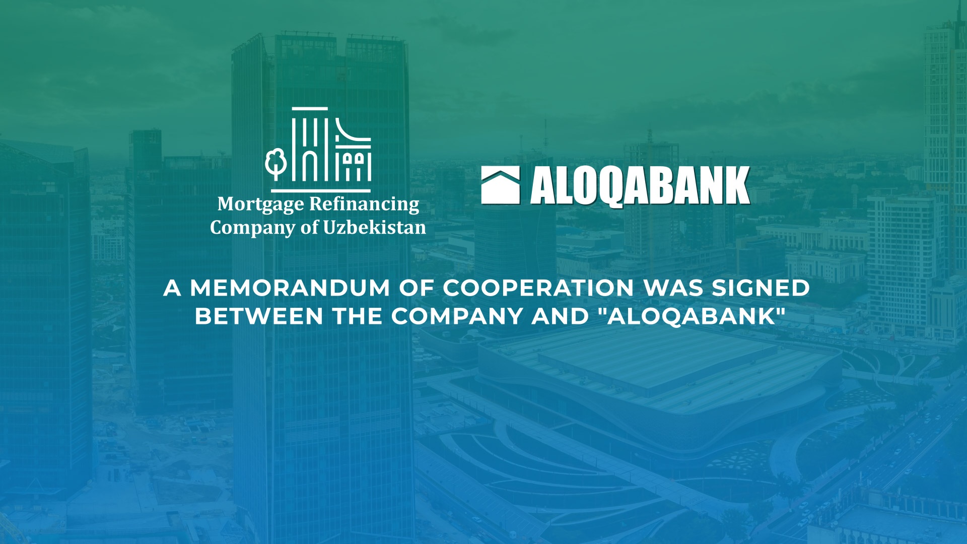 A memorandum of cooperation was signed between the company and "Aloqabank"